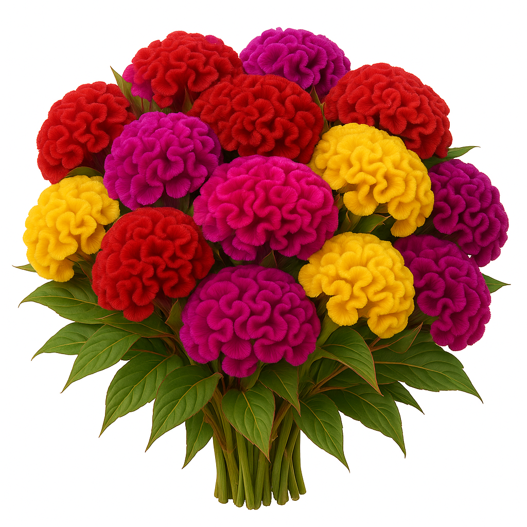Crested Celosia Flower Mix-50 SEEDS