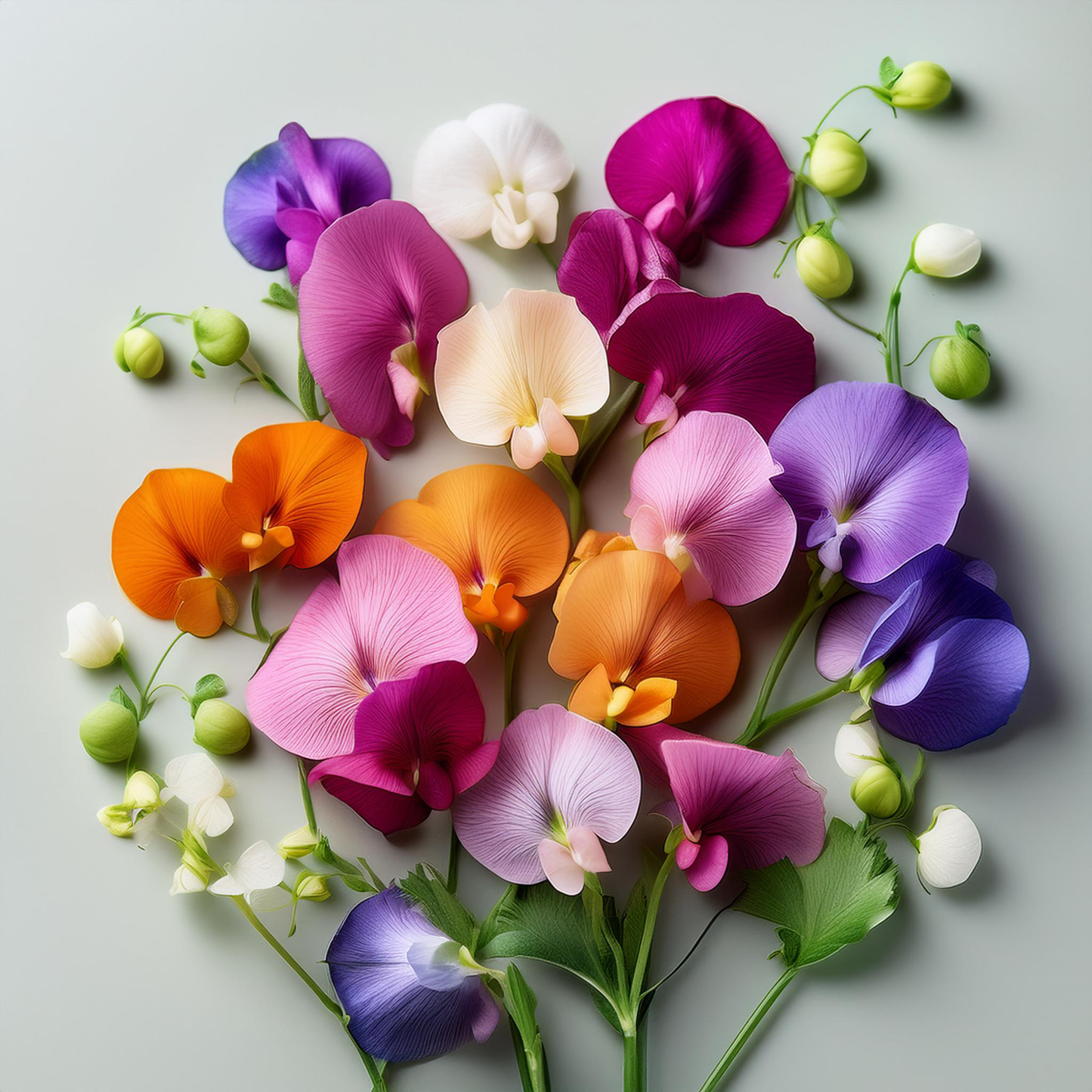 Early Multiflora Mix- Sweet Pea (Ornamental) non-GMO - 20 Seeds