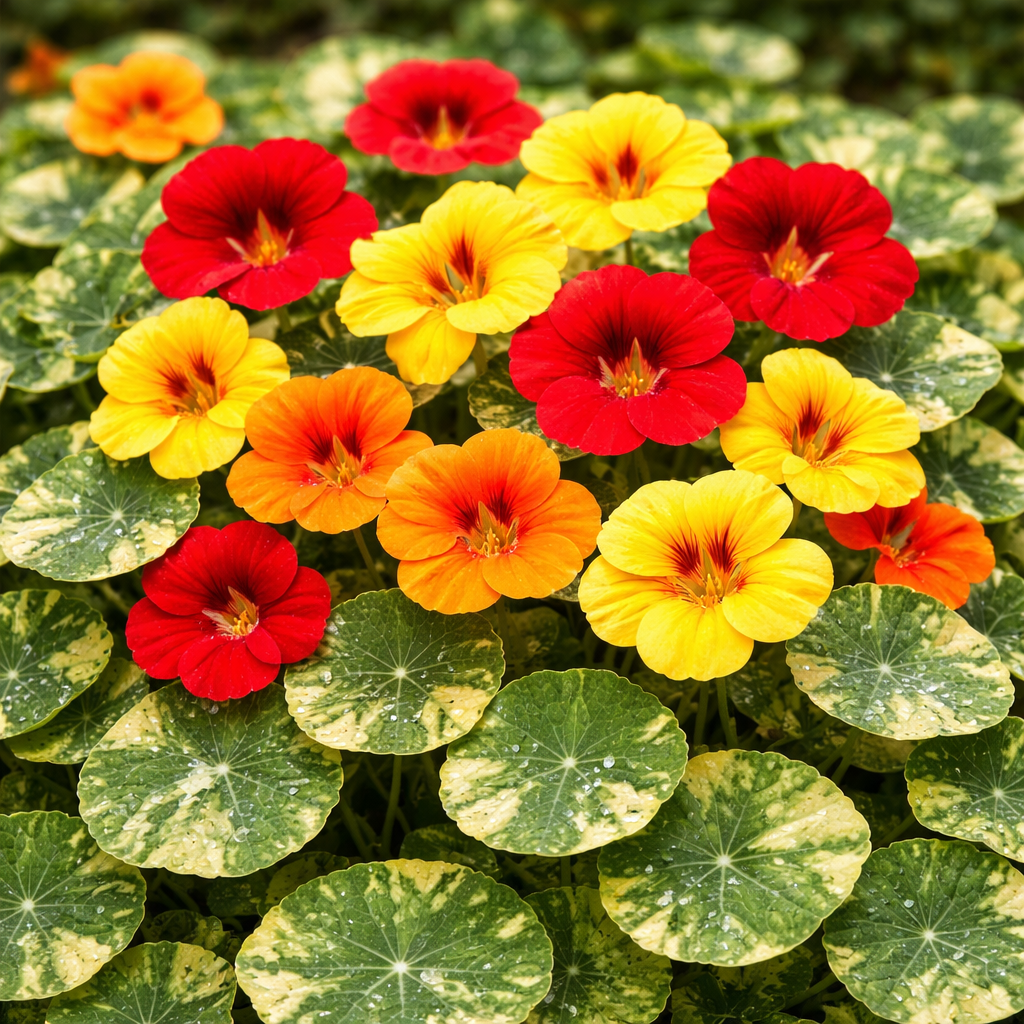 Nasturtium- Alaska- 20 seeds