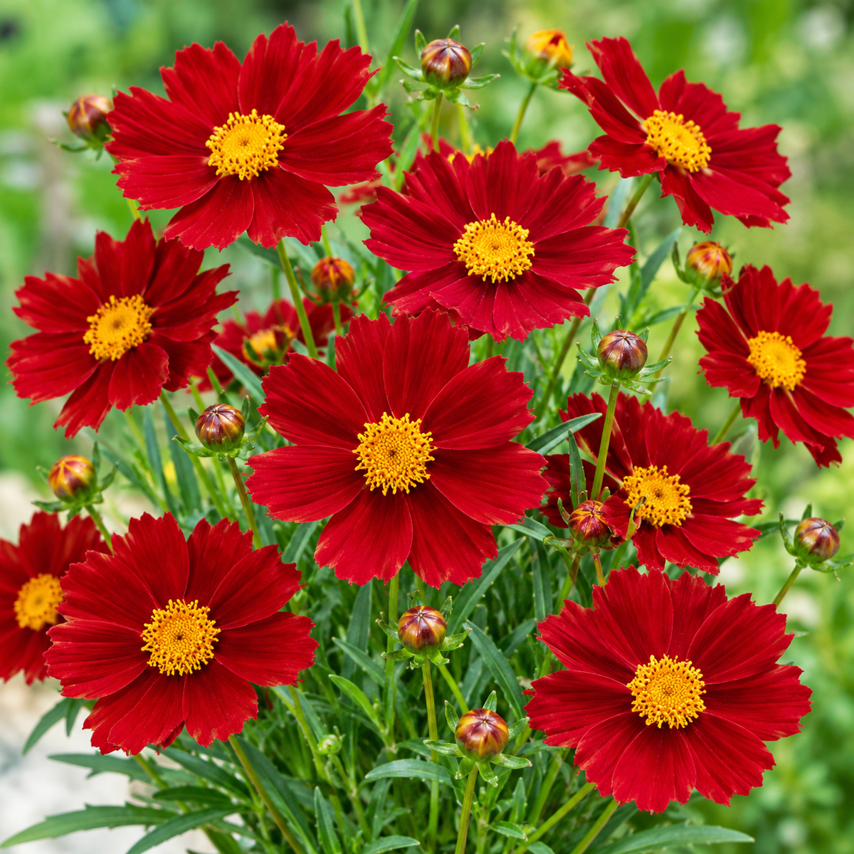 Coreopsis- Dwarf Red Plains- 100 seeds