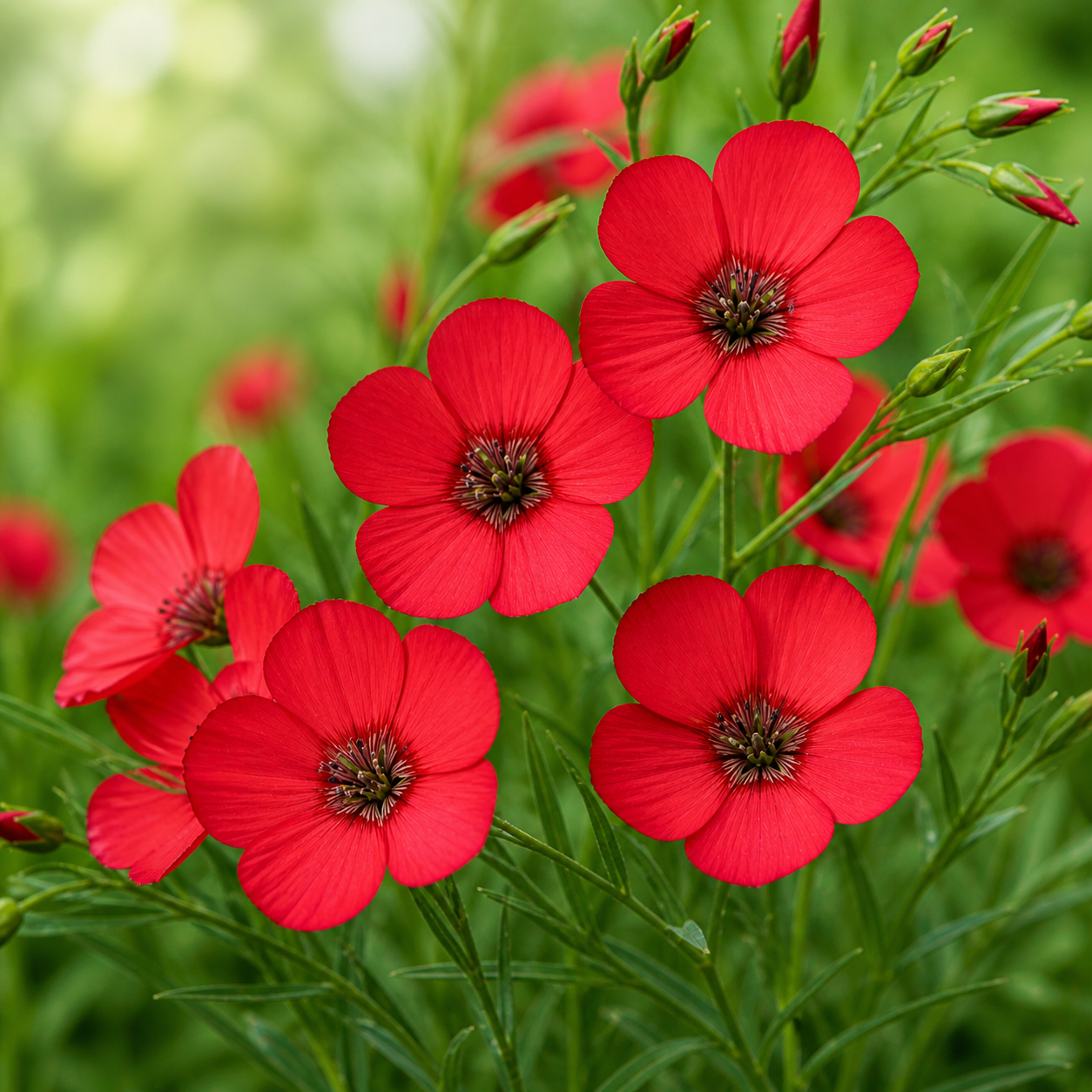 Linum Scarlet Flax- 100 seeds