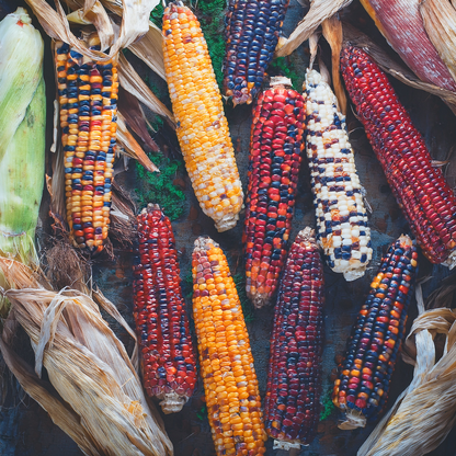 Organic Sweet Corn 'Painted Hills' – 20 Seeds