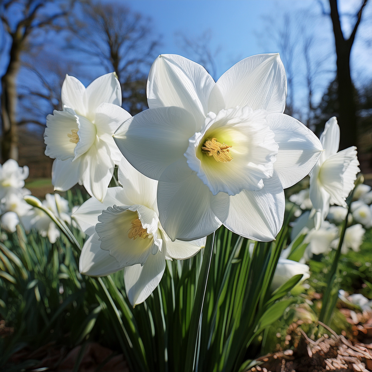 Large White Daffodil Mount Hood - 10 Pack