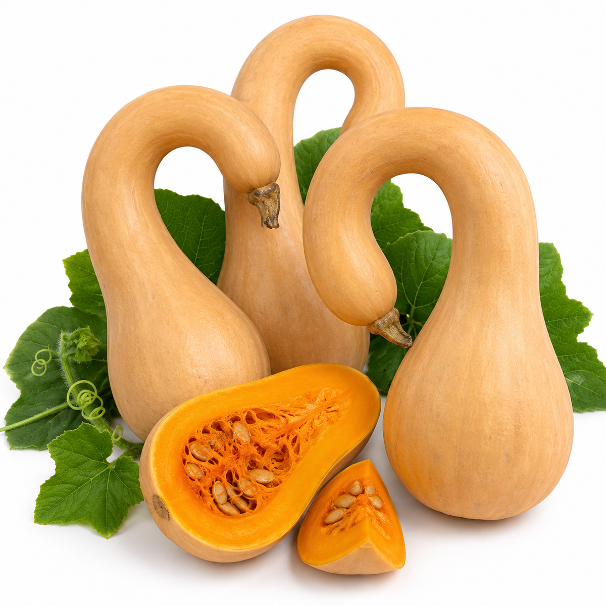 Squash- Winter Neck Pumpkin- Heirloom- Non-GMO- 10 seeds