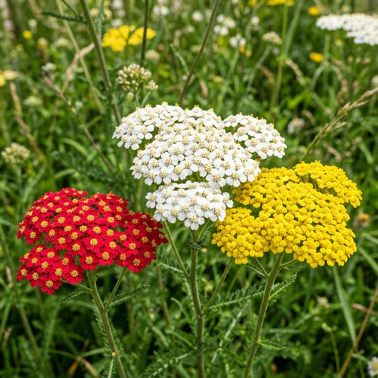 Yarrow Seed Mix- Red, Yellow, and White- Individually Packed- 100+ in each